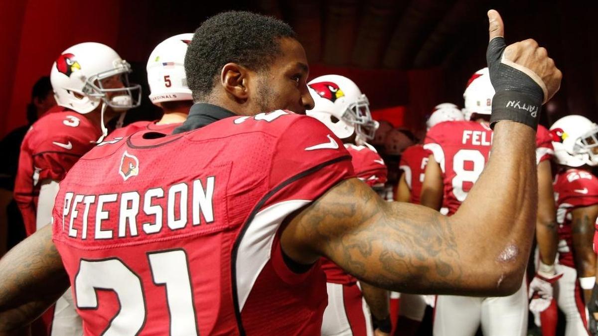 Arizona Cardinals cornerback Patrick Peterson (21) has nothing but respect for Carolina Panthers quarterback Cam Newton