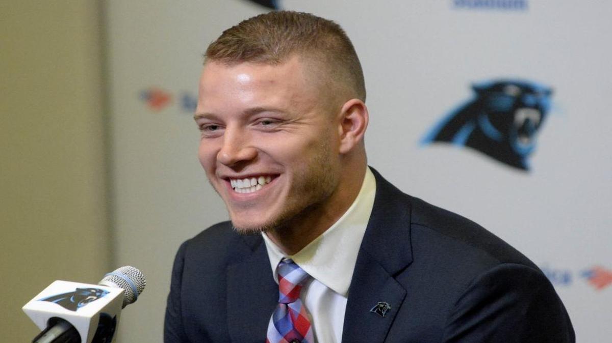 Christian McCaffrey will be present for the Carolina Panthers’ upcoming rookie minicamp next weekend, but after that the team won’t see him for workouts until June.