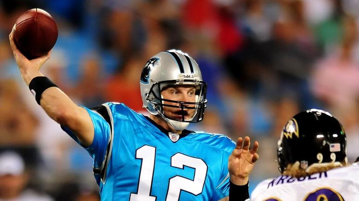 Quarterback Josh McCown, who announced his retirement Monday, played just three games in two seasons with the Carolina Panthers. He will coach at Myers Park High School this fall.