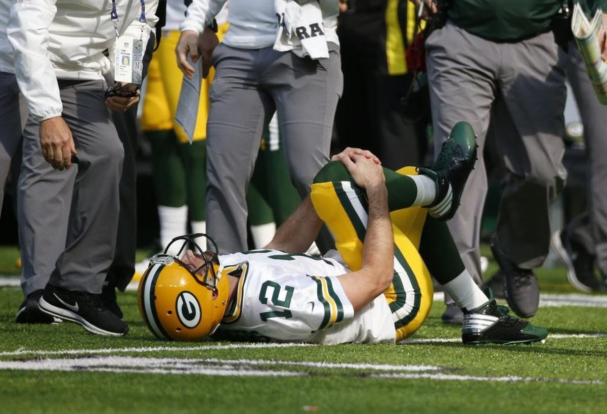 Green Bay Packers quarterback Aaron Rodgers suffered a broken collarbone on Sunday and may miss the rest of the season.