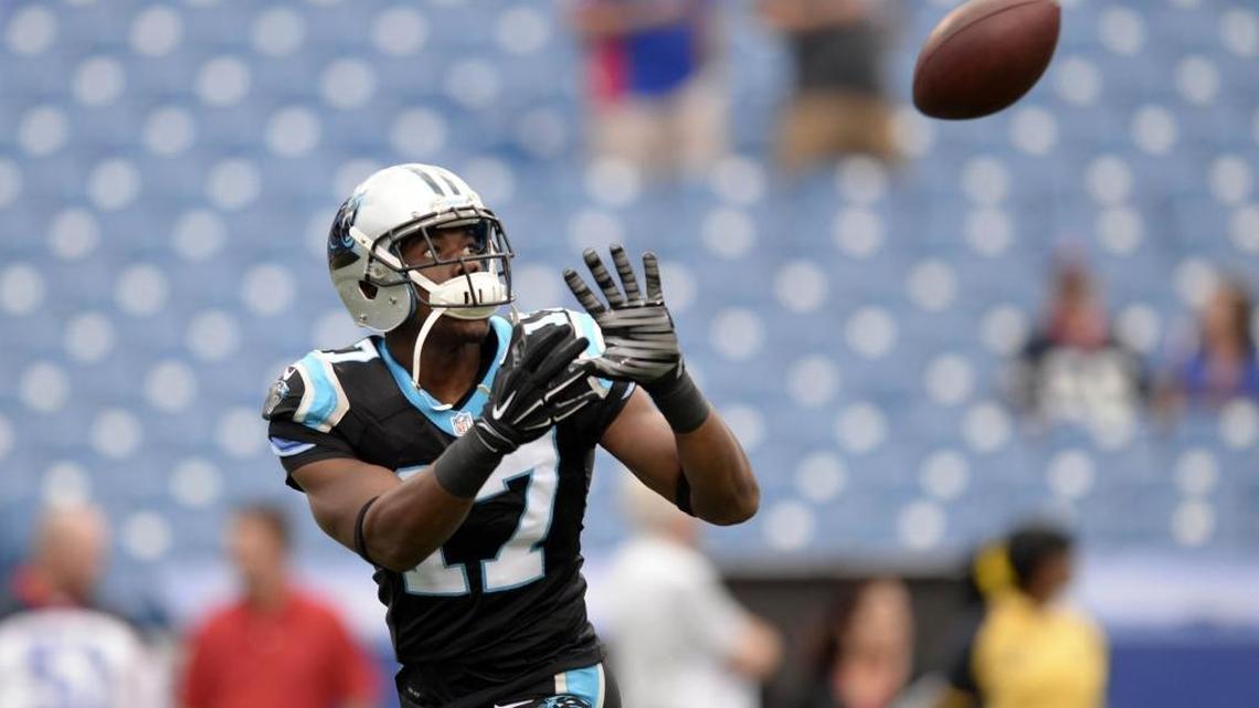 
Rookie receiver Devin Funchess might be the most logical candidate to replace Kelvin Benjamin in the Panthers’ lineup. 
