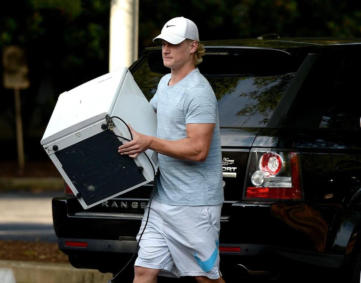 Carolina Panthers wide receiver Brenton Bersin has been cut four times in five years. But the Wofford grad keeps finding his way back to Spartanburg.