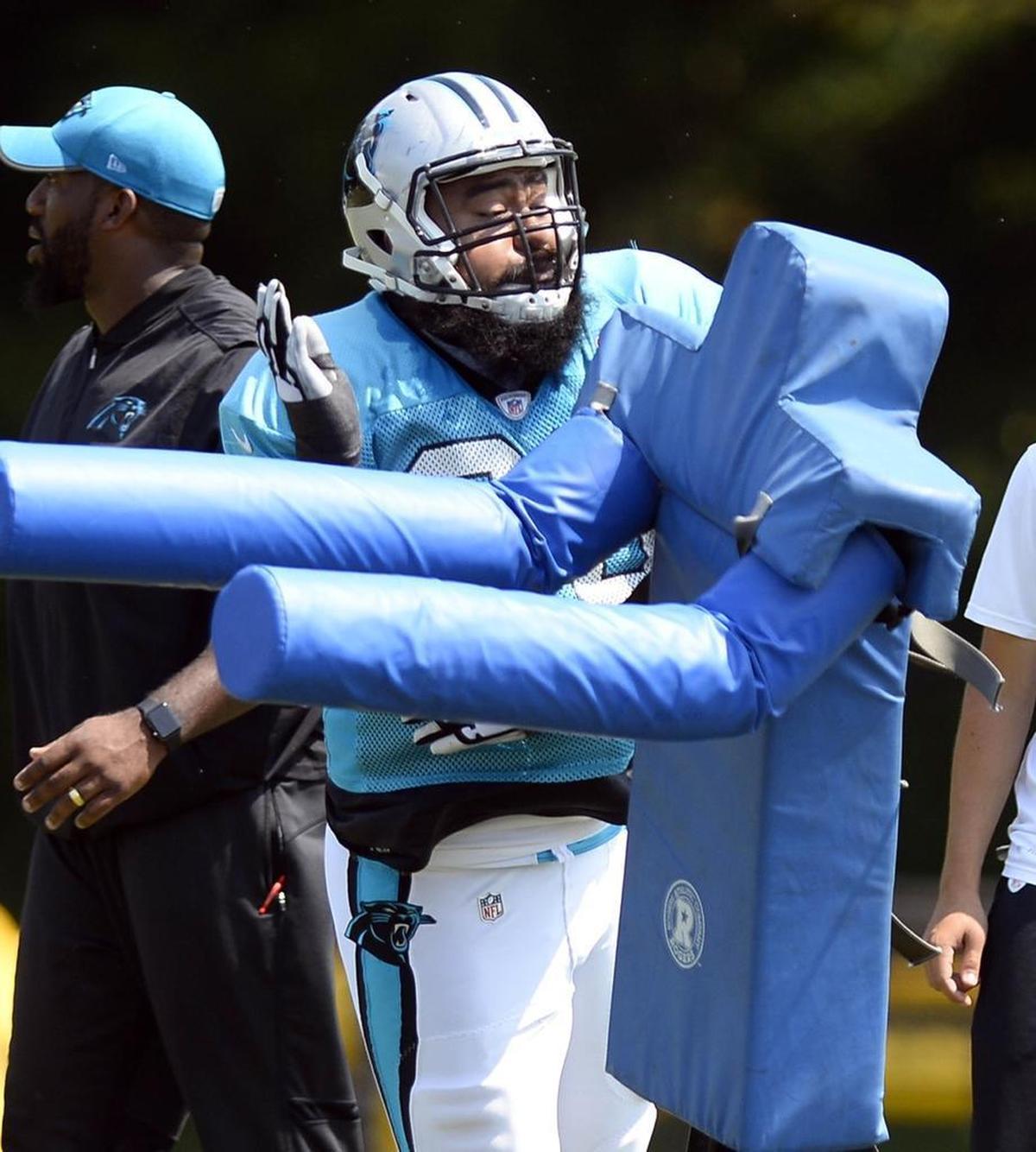 The Carolina Panthers drafted defensive tackle Star Lotulelei (98) in the first round, and despite his ability as a run stuffer he has not produced big stats. But Ron Rivera says Lotulelei knowing what the Panthers do is a plus.