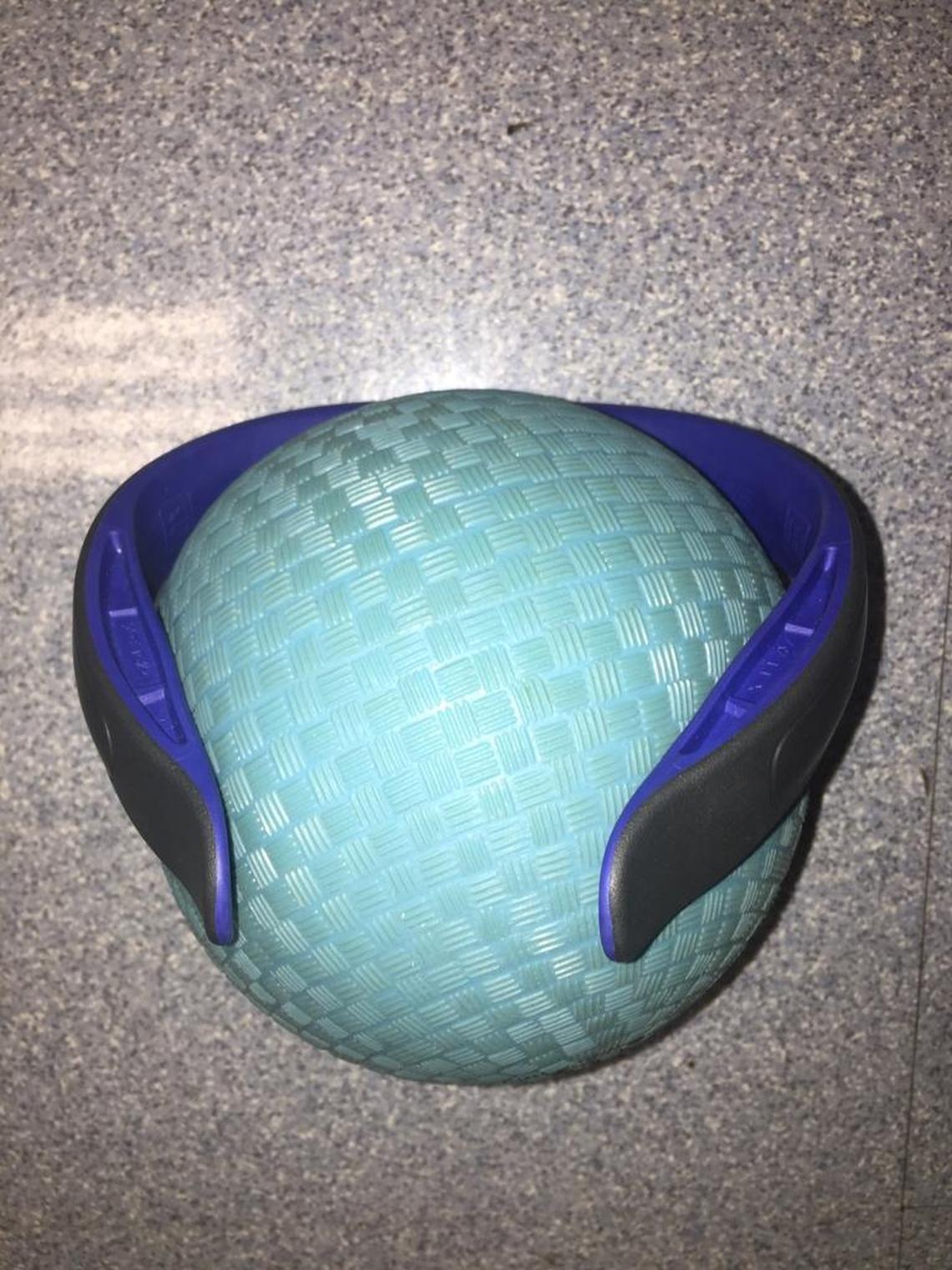 An example of the Q Collar worn by high school football players at Cincinnati St. Xavier, Panthers linebacker Luke Kuechly’s alma mater, and now Kuechly himself. Researchers are studying the collar’s potential benefits in limiting concussions and brain injuries in contact sports.