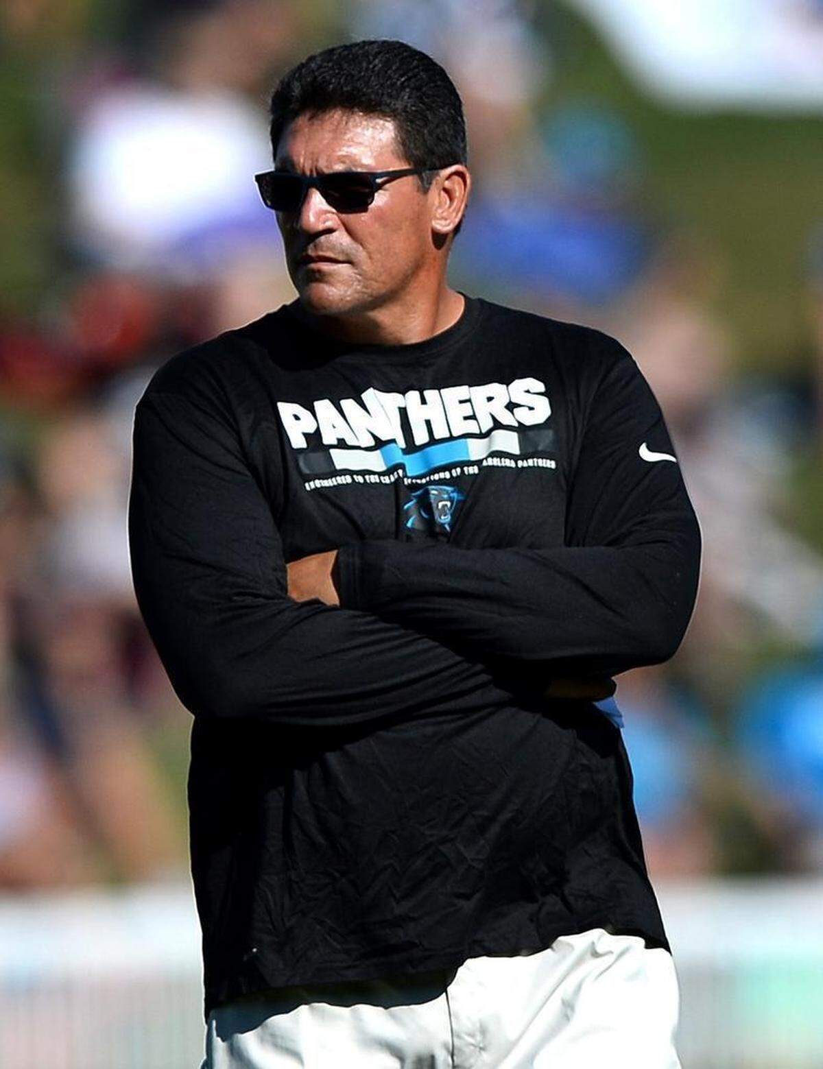 Carolina Panthers coach Ron Rivera ended up withdrawing his pledge to a fraternity when he was at California.