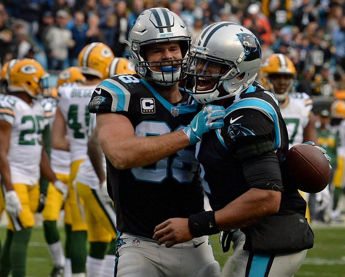 Panthers tight end Greg Olsen, left, recently auditioned for the analyst role for ESPN’s “Monday Night Football.” Ron Rivera says he expects Olsen to play next season until he’s told otherwise.