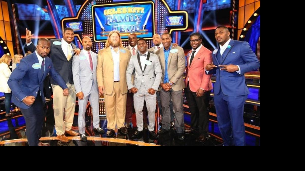 
The Family Feud competion pitted NFL stars from the AFC and NFC, including Panther Thomas Davis, at right.
