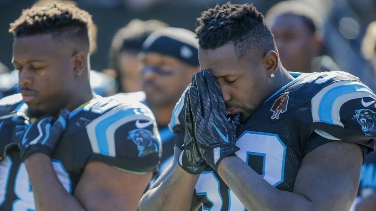 Carolina Panthers linebacker Thomas Davis (58) on Tuesday had a two-game suspension reduced to one on appeal after a vicious hit on Sunday against Davante Adams of Green Bay.