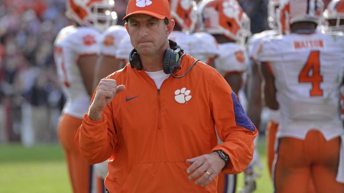 Clemson head coach Dabo Swinney.