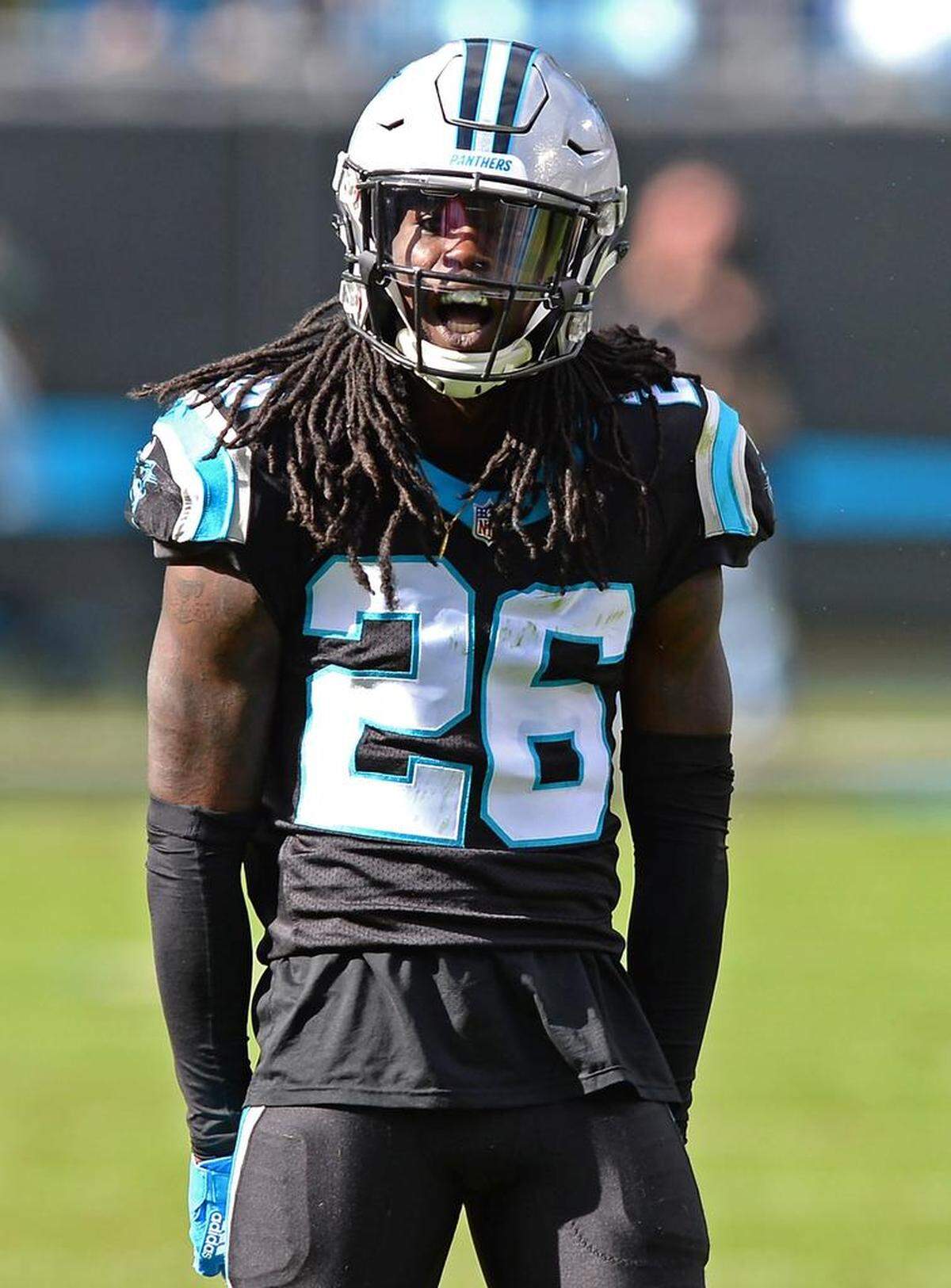 Cornerback Donte Jackson is in his rookie season with the Carolina Panthers.