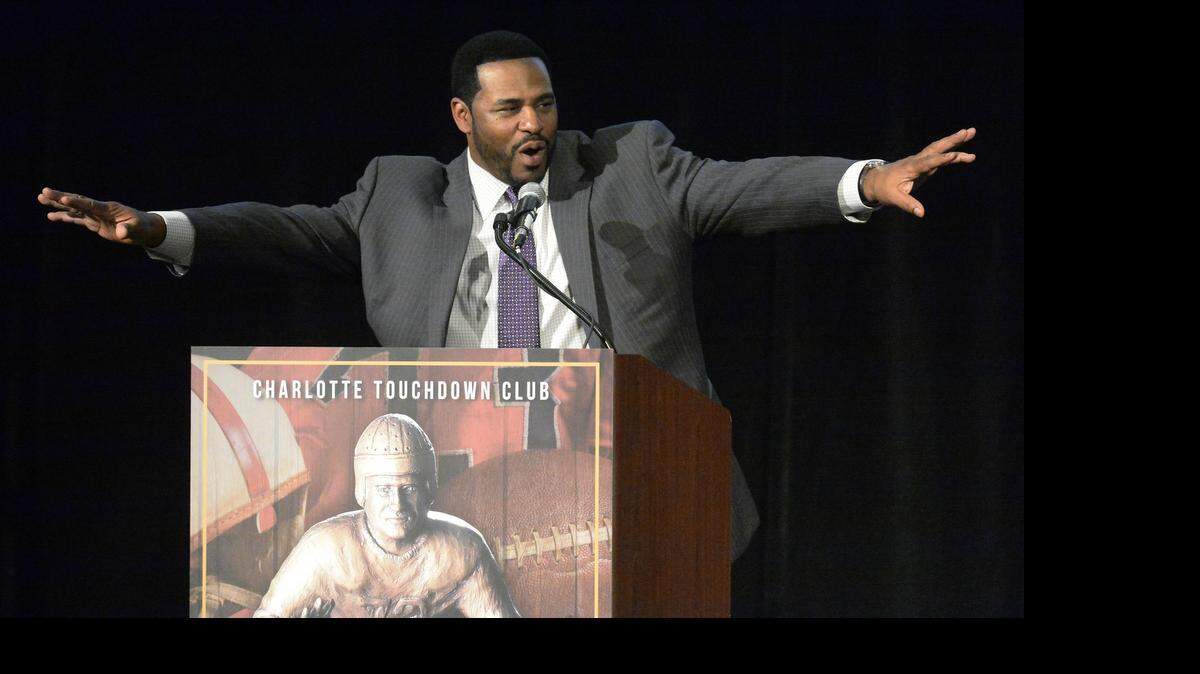 
Former NFL star Jerome Bettis was the guest speaker Wednesday at the Charlotte Touchdown Club luncheon at The Westin Hotel.
