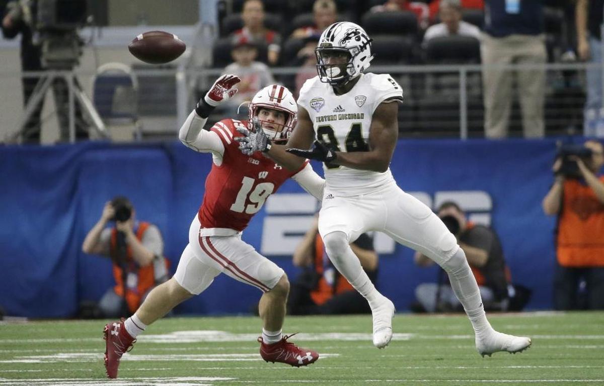 Western Michigan wide receiver Corey Davis (84) might be the best receiving prospect in the draft, and this would make him another target for Titans QB Marcus Mariota.