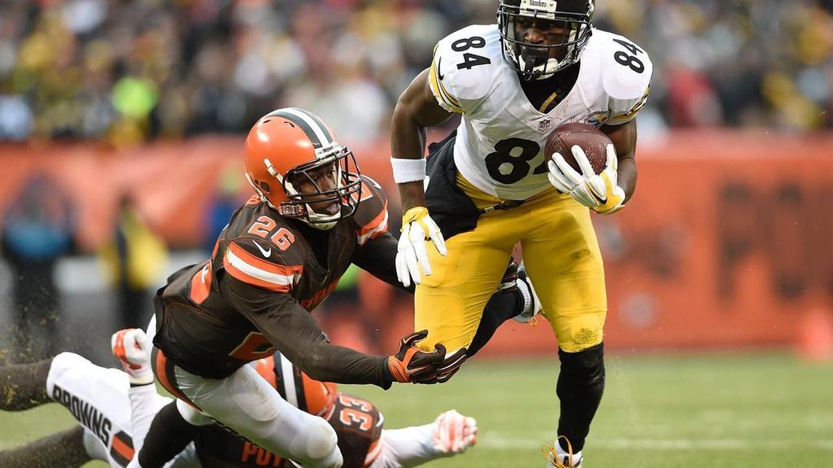 Antonio Brown of the Pittsburgh Steelers led the NFL in receiving yards last year.