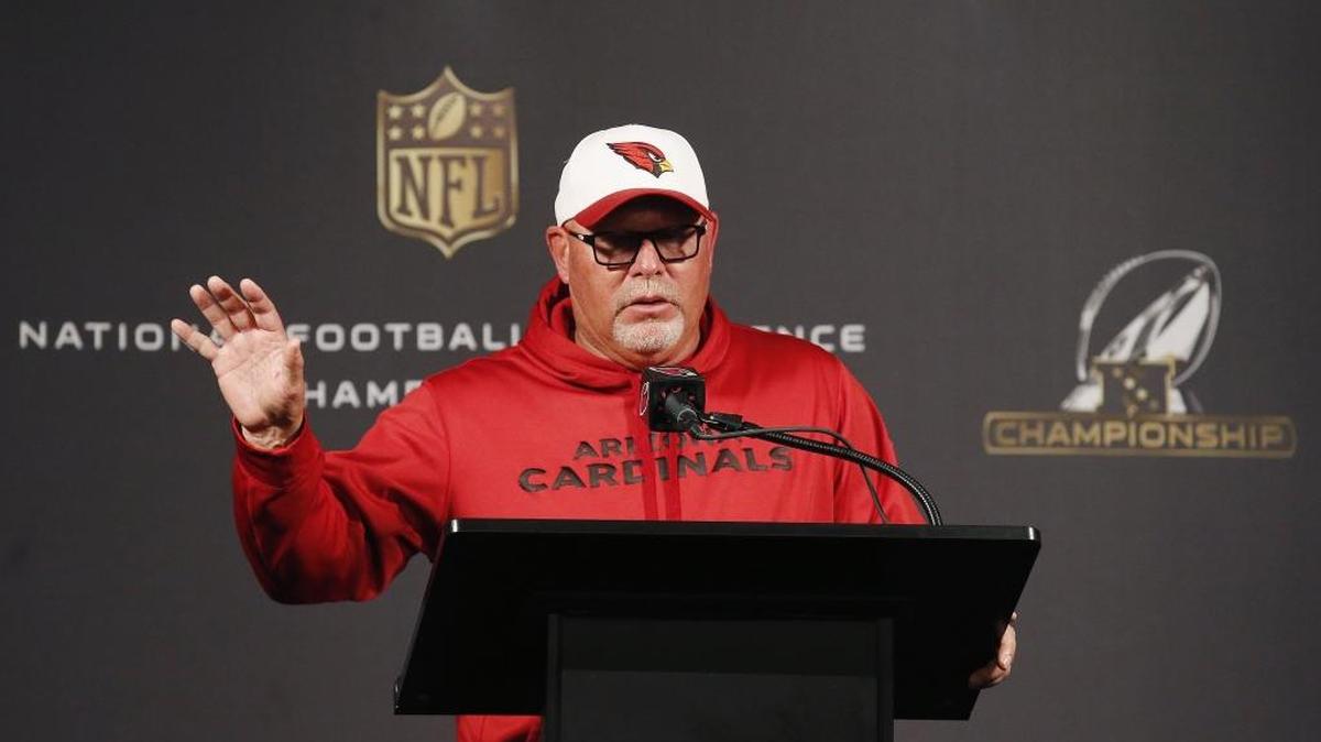 Arizona Cardinals coach Bruce Arians says his players have no significant injuries headed into Sunday’s NFC Championship Game in Charlotte.