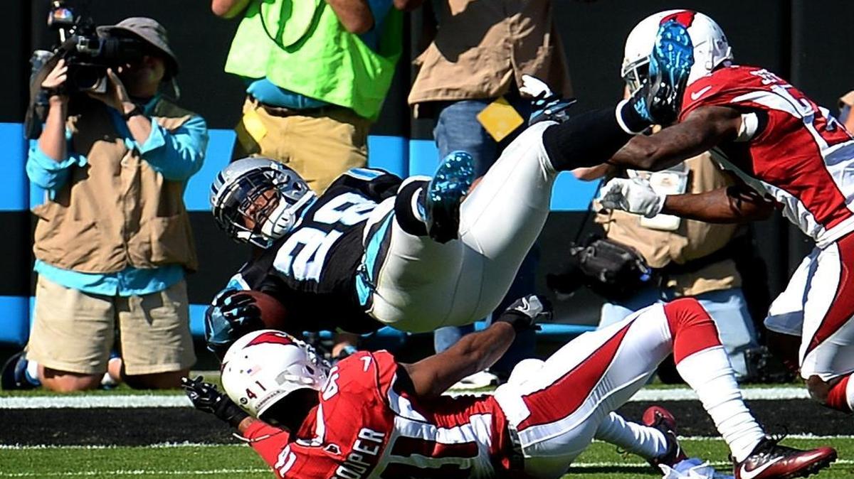 Beyond the two touchdown runs, Jonathan Stewart had 95 yards on 25 carries and led a Panthers ground game that ran for more than 100 yards for the second consecutive game – and for the 32nd time in the past 33 games.