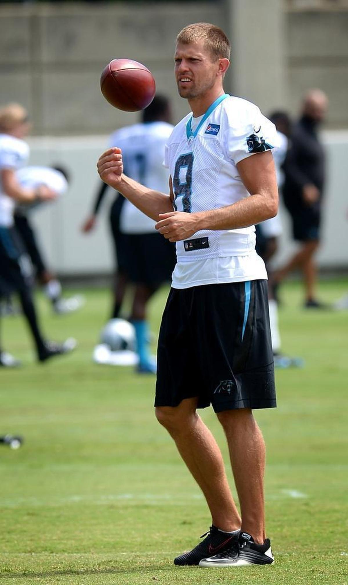 Carolina Panthers punter Andy Lee was acquired from the Cleveland Browns.