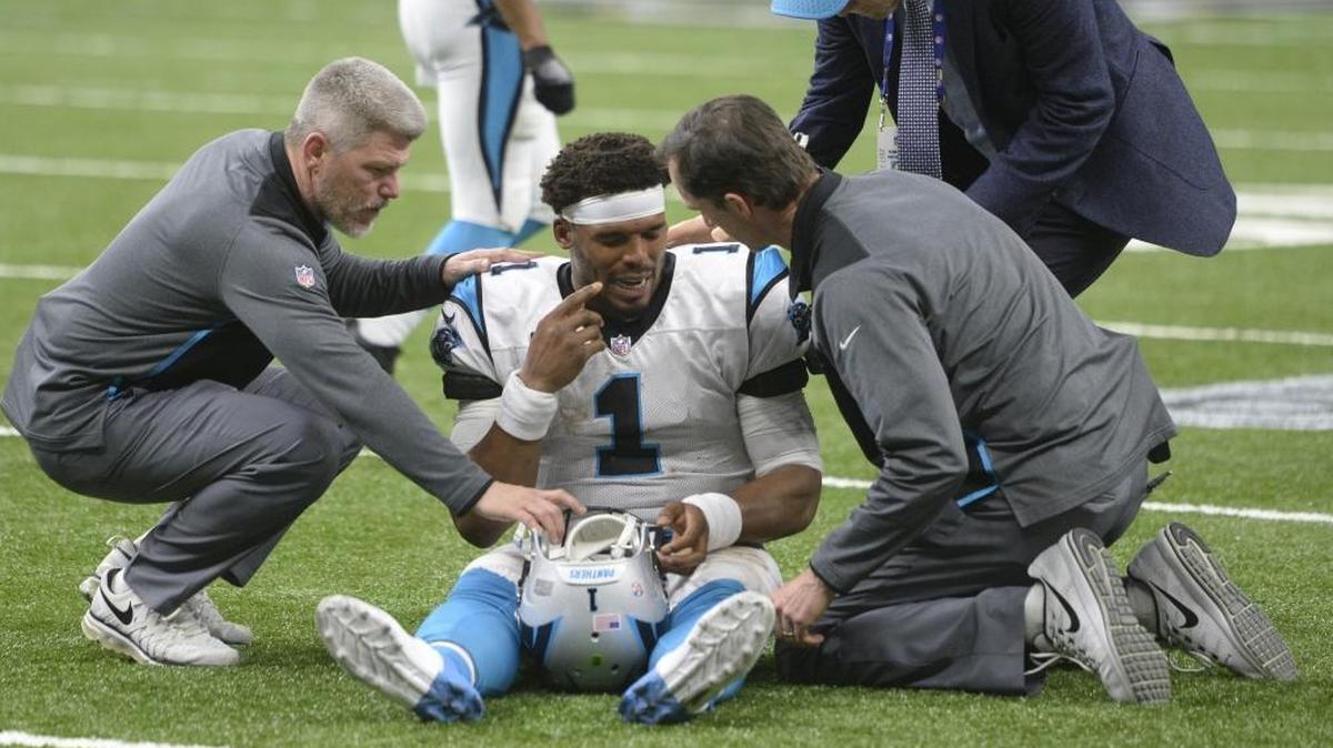 The NFL is looking into whether the Carolina Panthers followed protocols when they were assessing quarterback Cam Newton (1) for a concussion during final minutes of Sunday’s 31-26 loss to the New Orleans Saints at the Superdome.