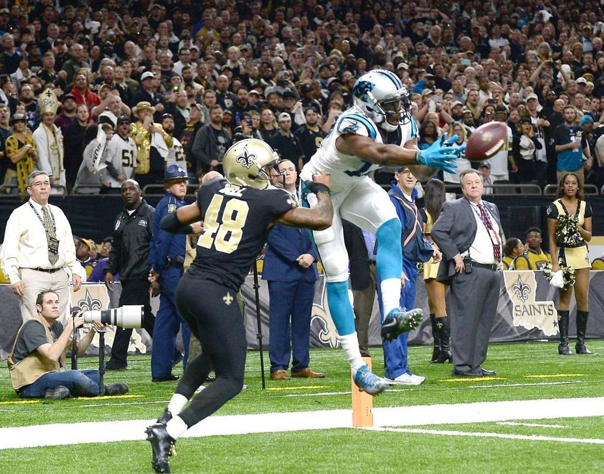 Panthers wide receiver Devin Funchess, right, has the same build and skills as former Carolina wideout Kelvin Benjamin, ex-NFL coach Bill Cowher believes. The former Steelers coach thinks the Panthers need a speed receiver.