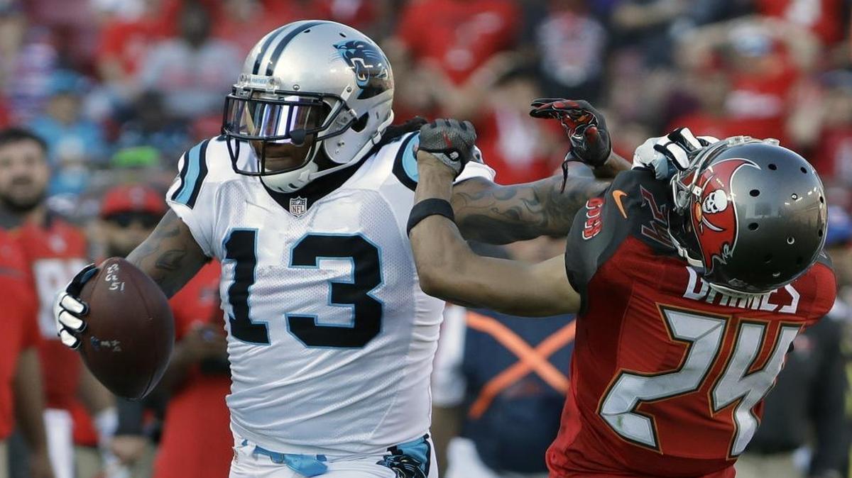 Carolina Panthers wide receiver Kelvin Benjamin (13) is doing extra work at Bank of America Stadium to fend off concerns about his weight.