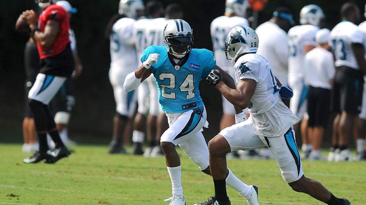 
Carolina Panthers cornerback Josh Norman (24) has enough faith in his ability to call himself one of the top five cover cornerbacks in the NFL. 
