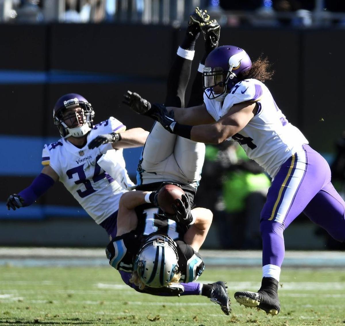 Panthers wide receiver Brenton Bersin (11) was brought back to Carolina hours after the Kelvin Benjamin trade for a fifth time in six years.