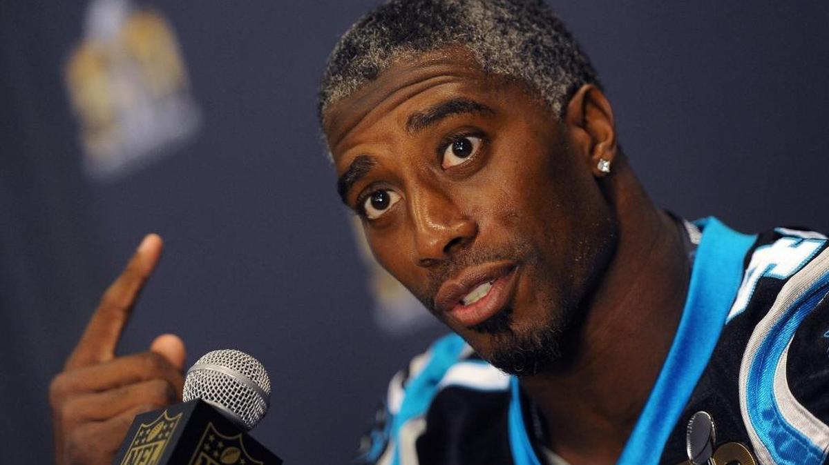 Carolina Panthers safety Roman Harper talks about the Super Bowl experience during the player media availability session on Wednesday, February 3, 2016 at the San Jose Convention Center in San Jose, Calif.