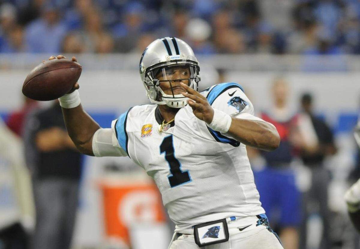 Carolina Panthers quarterback Cam Newton posted his second consecutive 300-yard passing performance, shredding the Lions’ secondary and throwing three touchdowns.