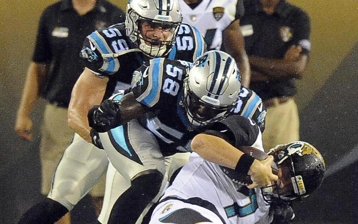 Inside the matchup: Luke Kuechly, Carolina’s linebackers against Rob Gronkowski