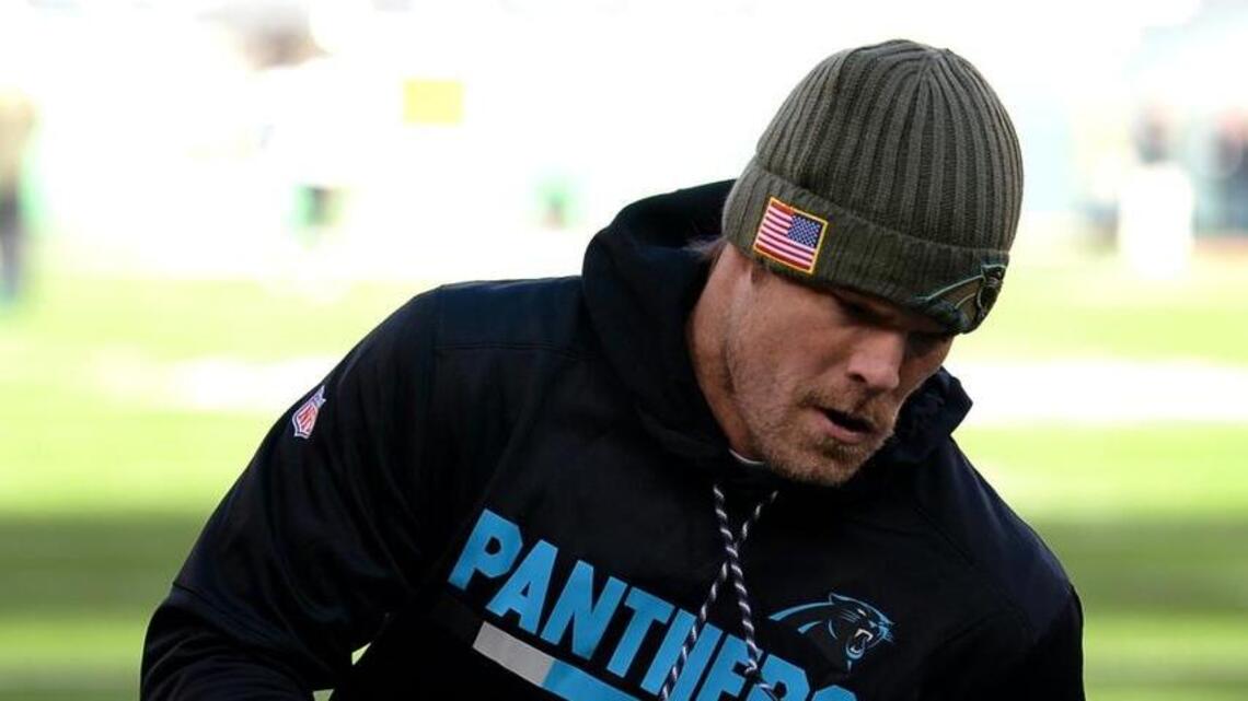 Where was Panthers tight end Greg Olsen at Thursday’s practice?