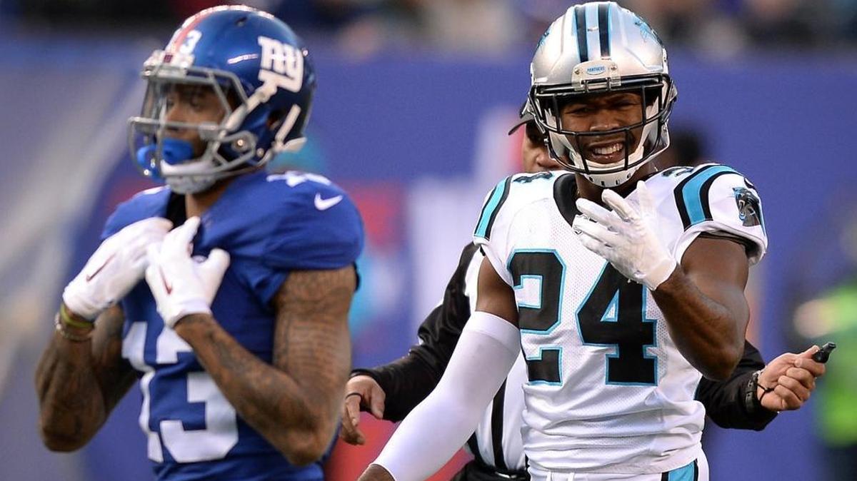 Carolina Panthers cornerback Josh Norman and  New York Giants wide receiver Odell Beckham had several scuffles in a 2015 game. Norman is gone now, but Panthers rookie cornerback Donte Jackson has a similar personality.