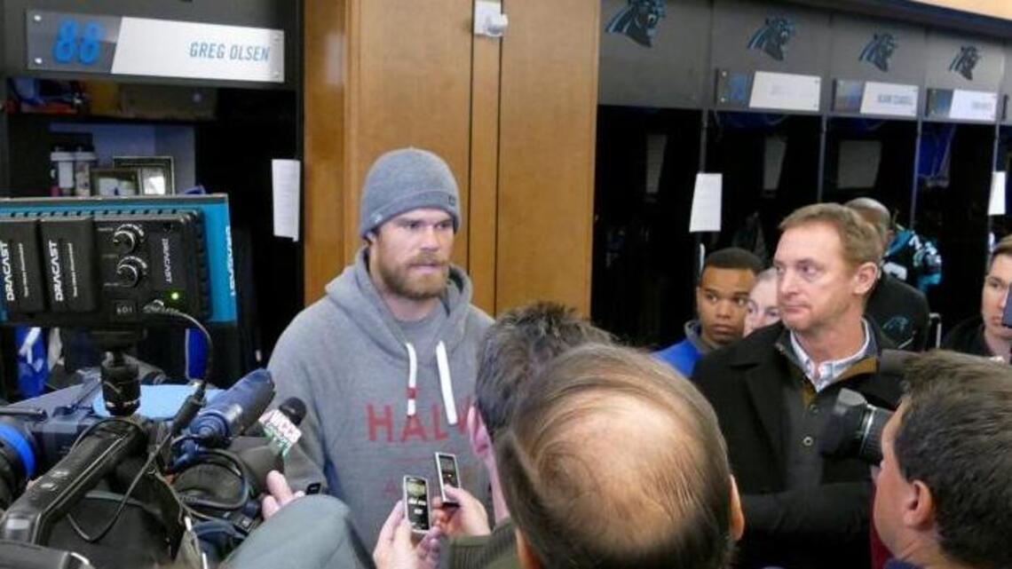 Panthers TE Greg Olsen lands a gig at the Super Bowl ... in a different role