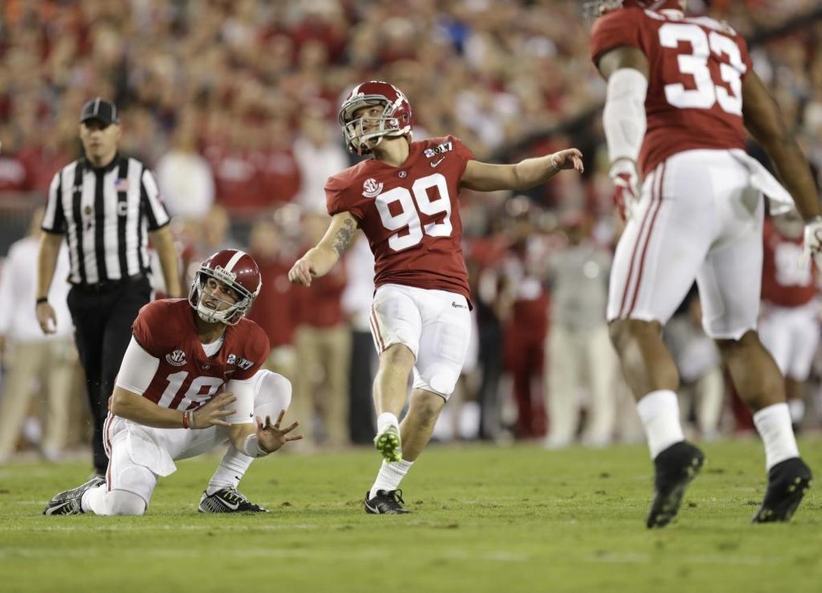 Former Alabama place kicker Adam Griffith is extremely accurate in short- to mid-range distances but hit just three of seven attempts from 40 to 49 yards last season.