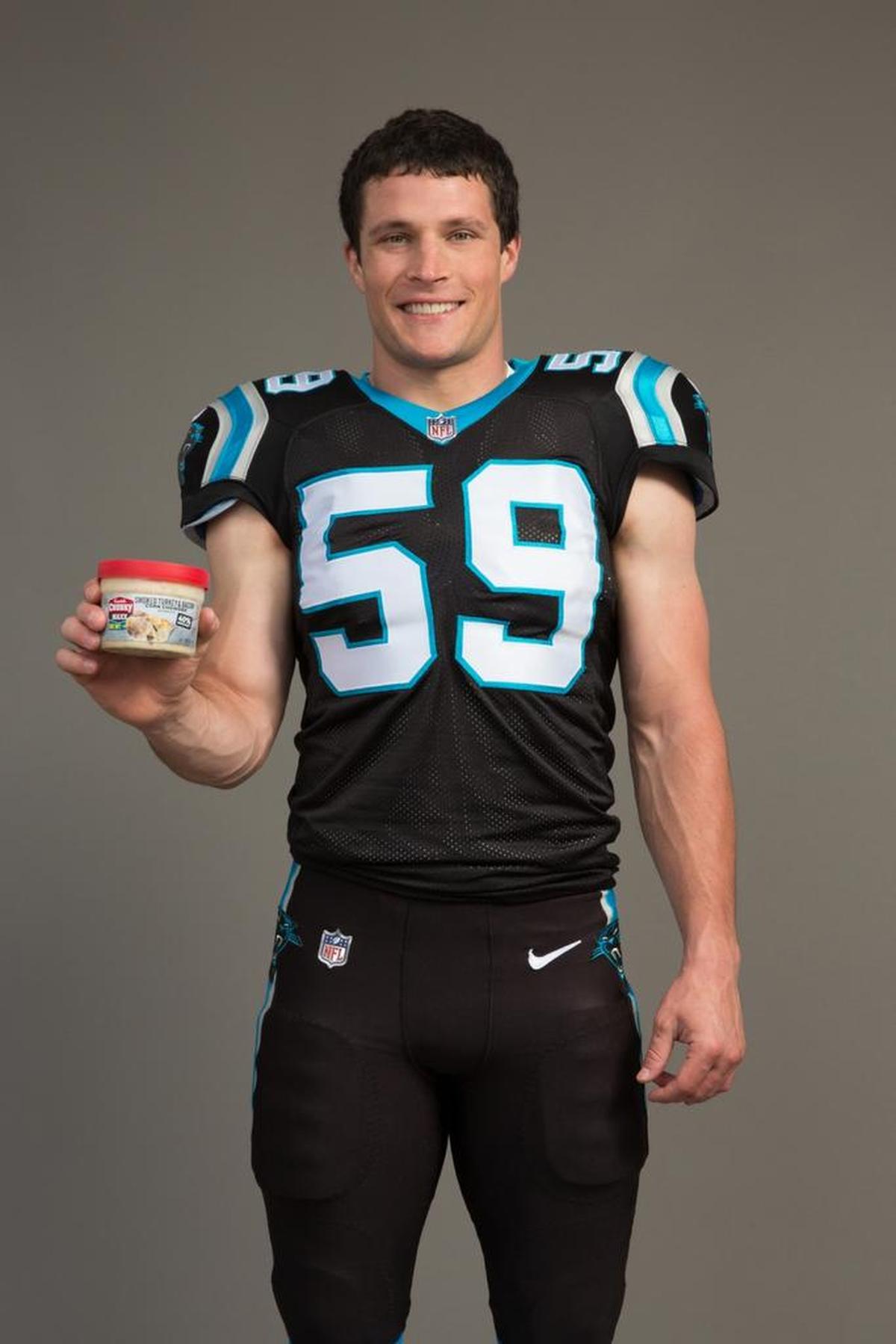 Panther Luke Kuechly has signed on to be a celebrity endorser for a chunky soup