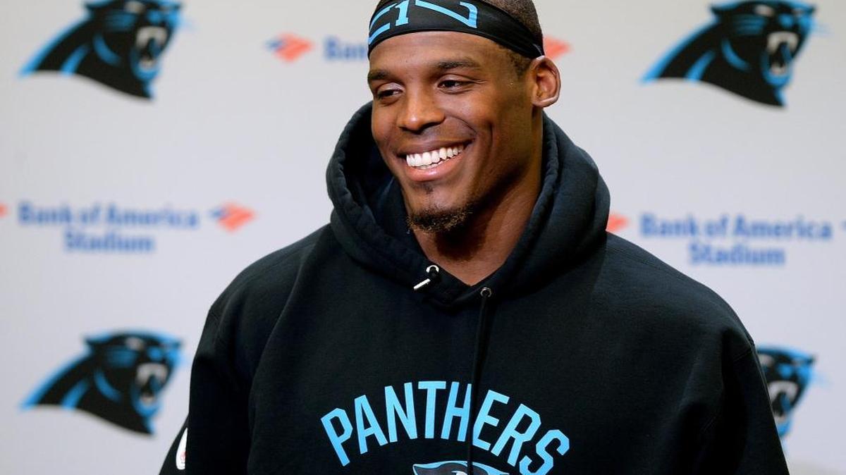Carolina Panthers quarterback Cam Newton following practice on Wednesday, Sept. 14.