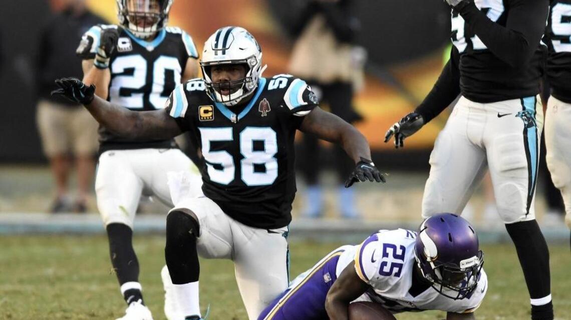 NC team wins first championship in 64 years. A Panthers player helped them celebrate.