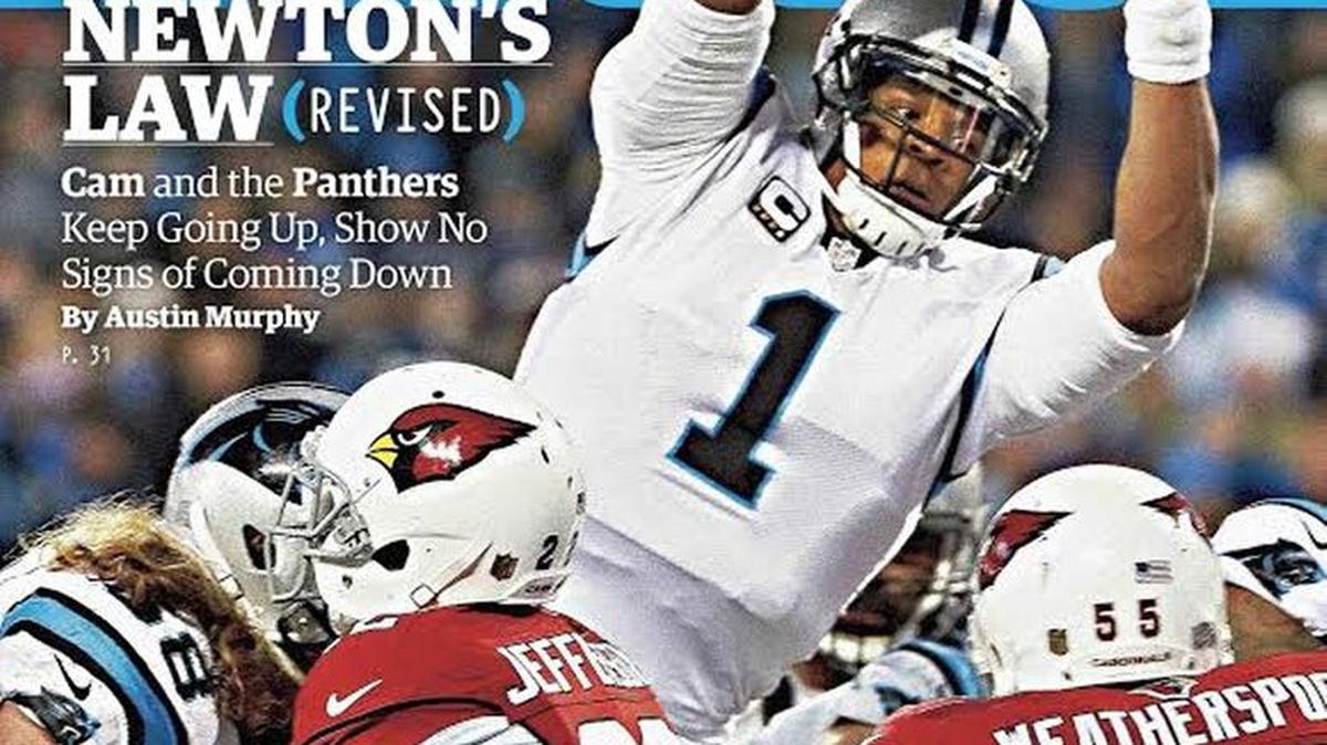 Panthers QB Cam Newton is featured on Sports Illustrated’s cover this week