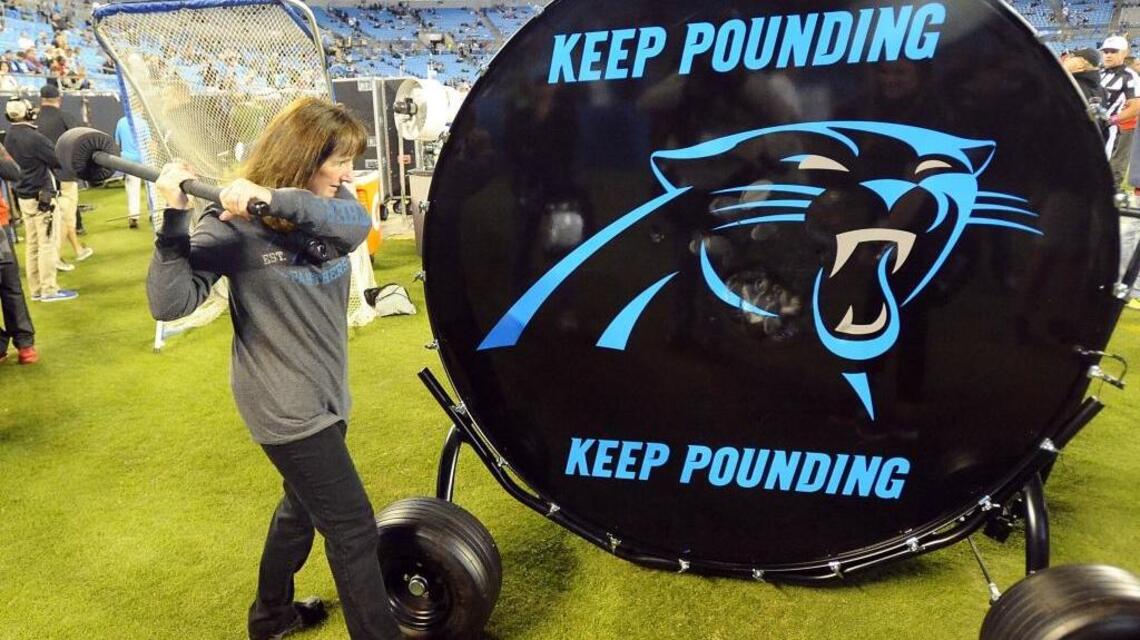 Carolina Panthers turn Bank of America Stadium pink for breast cancer awareness