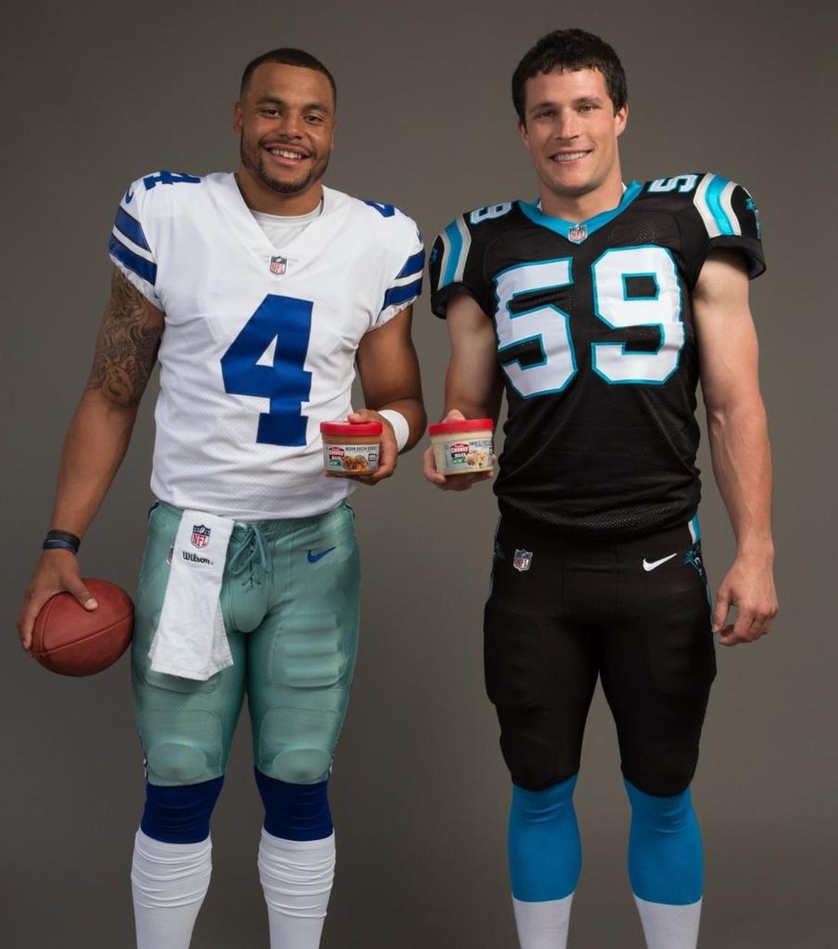 Dallas QB Dak Prescott and Carolina LB Luke Kuechly are endorsing a new soup brand