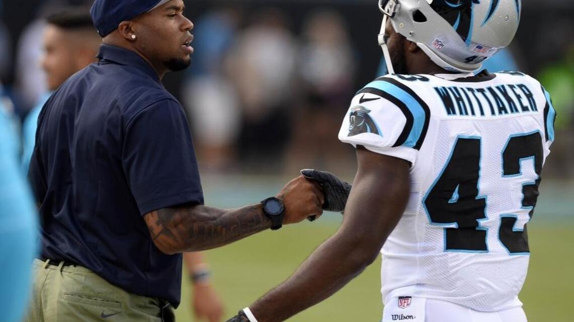 Agent 89 gone Hollywood: Former Panther Steve Smith rocks out on NFL Network for Panthers-Texans