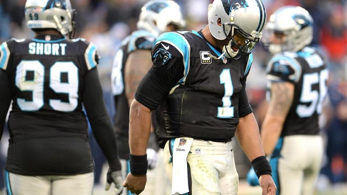 Carolina Panthers quarterback Cam Newton walks off the field after falling to the turf while trying to stop San Diego Chargers' Trovon Reed from returning an interception for a touchdown during NFL action on Sunday, December 11, 2016 at Bank of America Stadium. Newton injured his shoulder after landing awkwardly on the play. Next week, Newton will undergo surgery to fix a partially torn rotator cuff in his throwing shoulder on March 30, 2017.