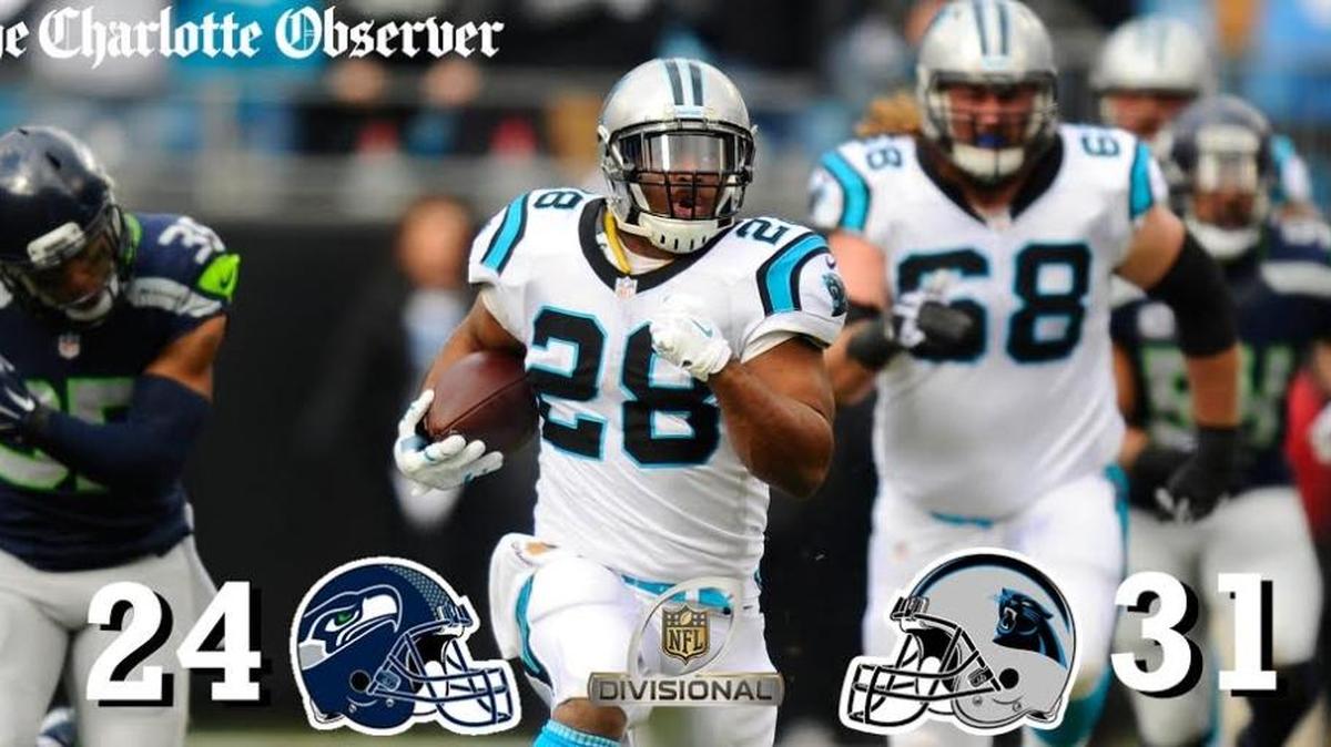 The Carolina Panthers will play the Arizona Cardinals next week in the NFC Championship after beating Seattle, 31-24, on Sunday.