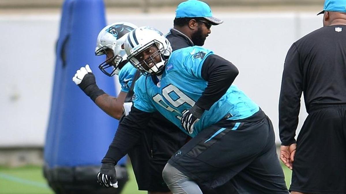 Carolina Panthers defensive tackle Kawann Short (99) could get a franchise tag designation from the team as early as Wednesday.