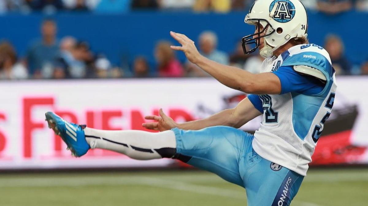 CFL punter/kicker Swayze Waters was the CFL’s Special Teams Player of the Year in 2014 after averaging 47.7 yards per punt and connecting on 47-of-52 field goals. He missed most of last season with a hip injury.