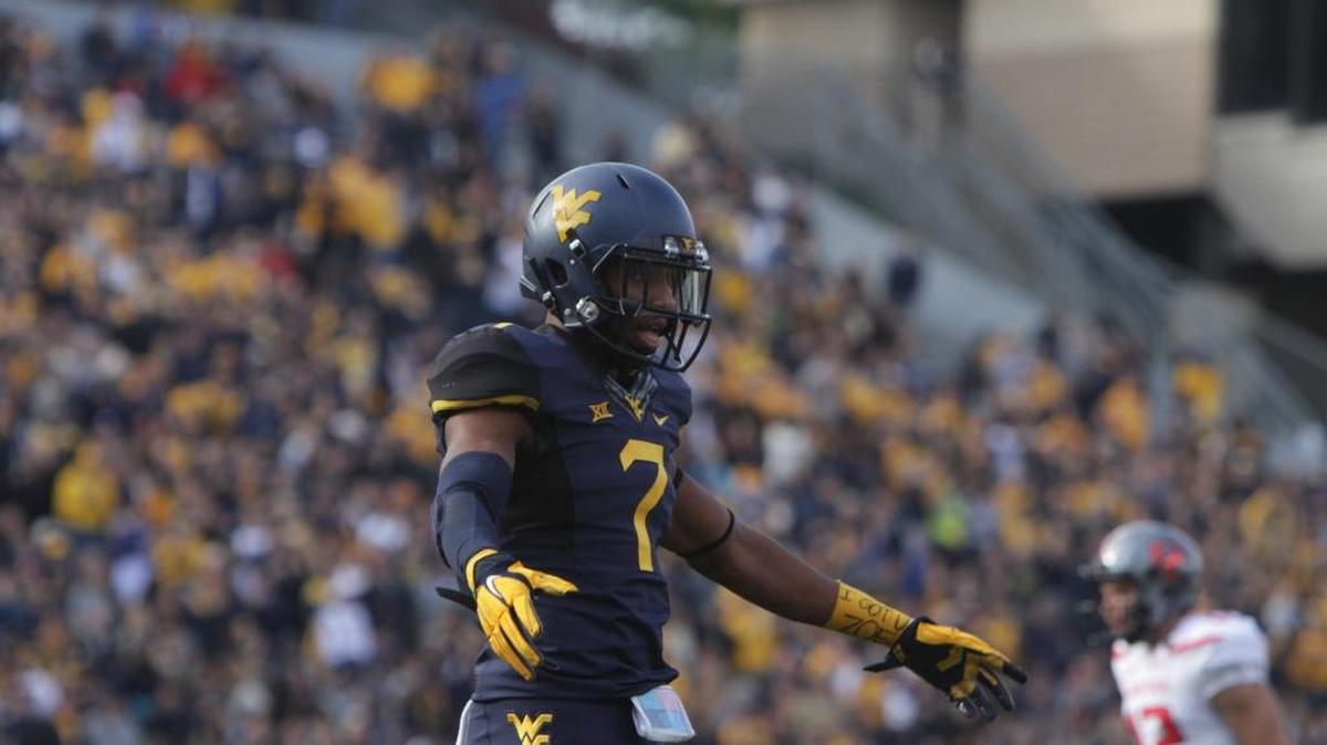 West Virginia cornerback Daryl Worley reacts to a play during a game in November.