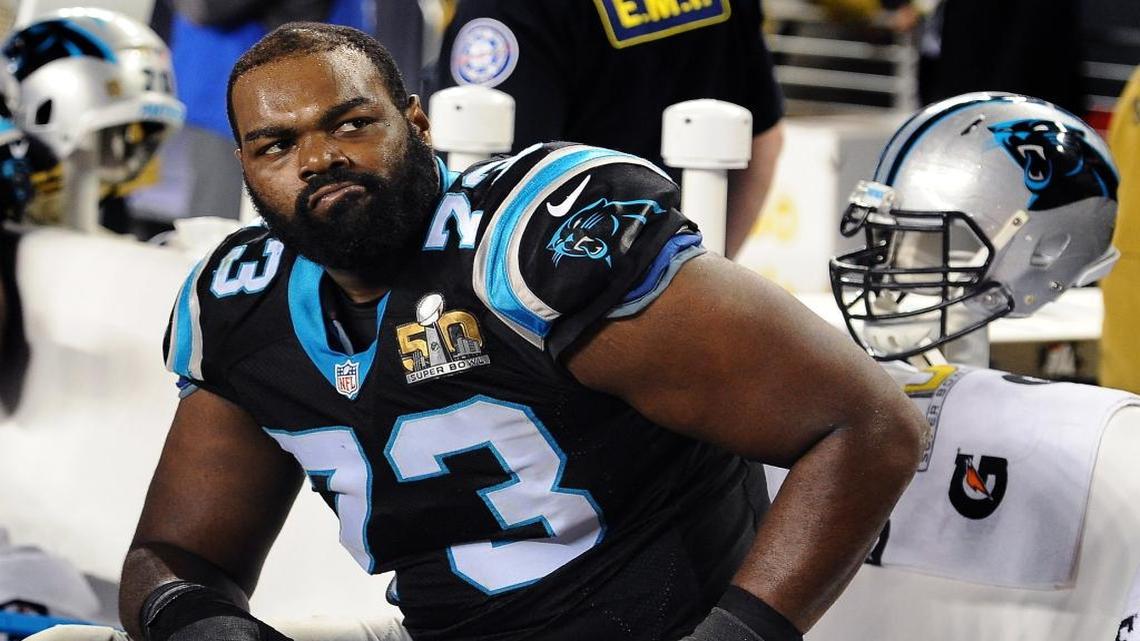 The Panthers placed offensive lineman Michael Oher on injured reserve Friday after he spent two months in the concussion protocol.