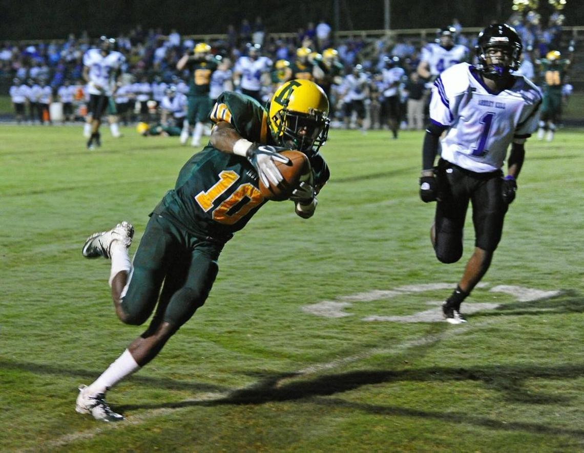 Austin Duke (10) earned all-conference honors and a spot in the Shrine Bowl after an explosive senior season at Independence.