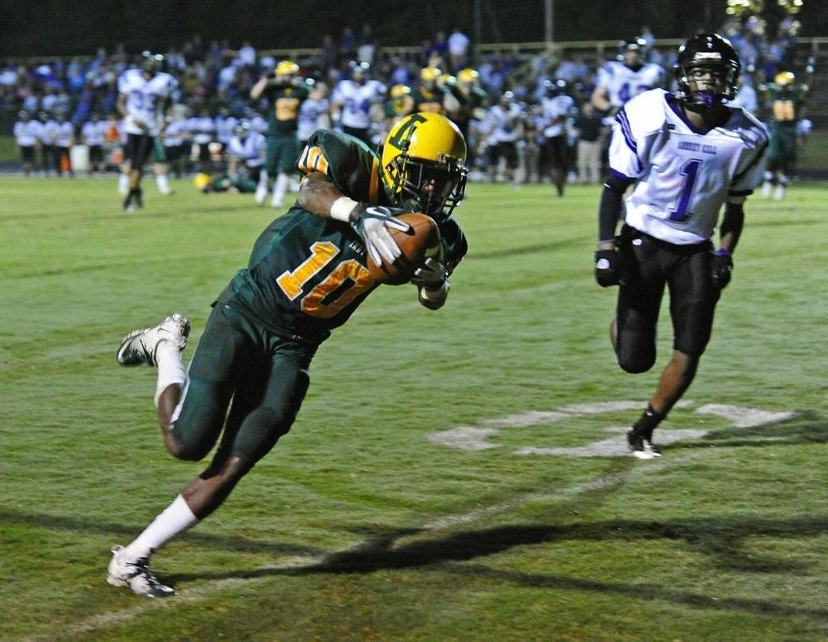 Austin Duke (10) earned all-conference honors and a spot in the Shrine Bowl after an explosive senior season at Independence.
