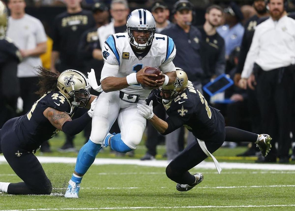 While the Carolina Panthers having quarterback Cam Newton (1) as their biggest running threat is neither ideal nor sustainable, taking away Newton’s ability to run would be foolish, offensive coordinator Norv Turner said.