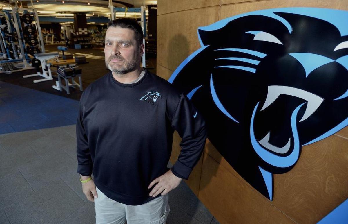 Carolina Panthers strength coach Joe Kenn, the NFL’s Strength Coach of the Year, in the Panthers’ weight room on Wednesday, April 13, 2016.