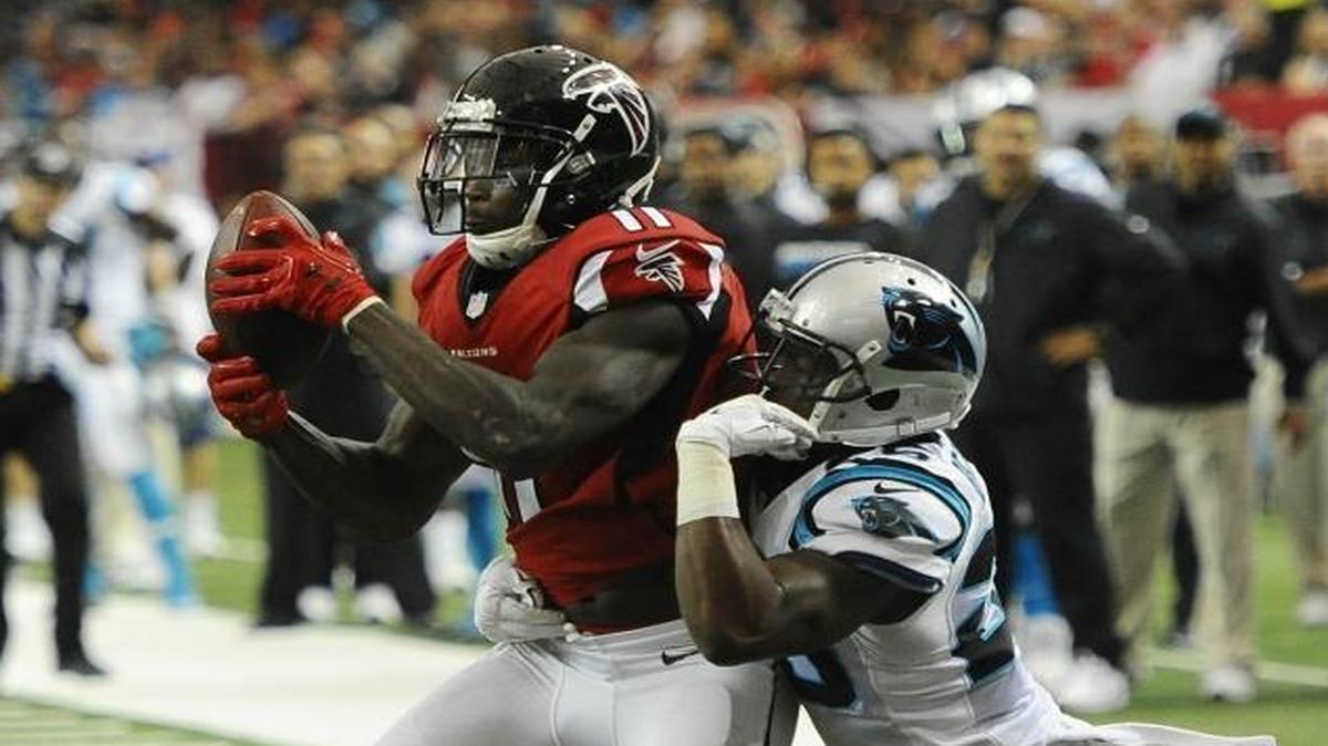 Carolina Panthers cornerback Bene Benwikere (25) struggled to cover Atlanta Falcons wide receiver Julio Jones (11) on Sunday, but was there more to his release from the team on Friday?